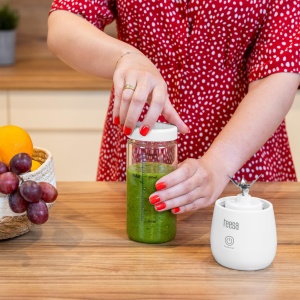 Blender fara fir Teesa TSA3543, pahar de sticla, 450 ml, putere 100 W, 6 lame din otel inoxidabil - Img 2