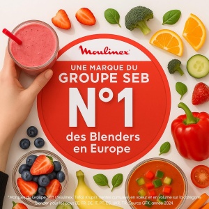 Blender Moulinex Blend Up LM19H4F0, 1000 W, 8 programe automate, albastru - Img 2