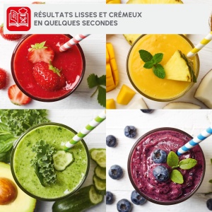 Blender Moulinex Pulseo LM17GD, 400 W, 700 ml, 2 viteze, inox - Img 8