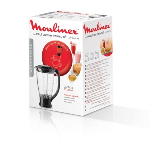 Blender Moulinex xf634bb1 Plastic - Accesorii pentru robot de bucatarie Masterchef Gourmet - Capacitate 1,5 litri - Lamele pot fi demontate pentru o curatare usoara - Img 5