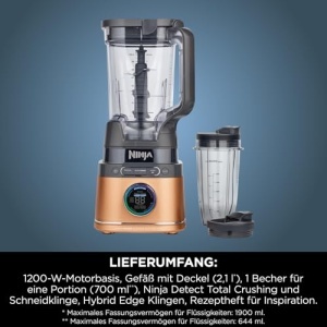Blender multifunctional Ninja TB301EUCP 2-in-1 1200W NegruCupru tehnologie BlendSense - Img 12