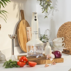 Blender multifunctional Salter Retro 3-in-1, 600W, 500ml, crem - Img 3
