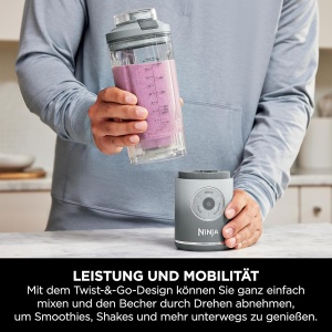 Blender Ninja Blast Max, 570 ml, wireless, LavendelSilber - Img 3