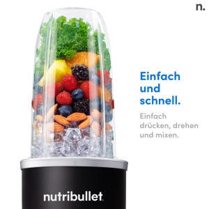 Blender Nutribullet Pro 1200W multifunctional pahare 700ml si 900ml negru - Img 3