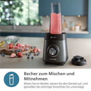Blender Philips 5000, 1200 W, capacitate 2L, negru - Img 4
