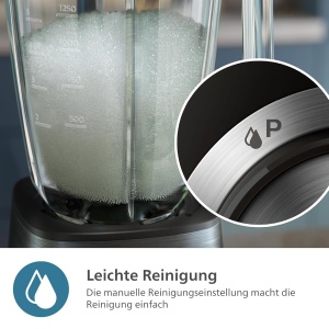 Blender Philips 5000-Serie HR303100, 1200 W, Capacitate 2L, Negru - Img 7