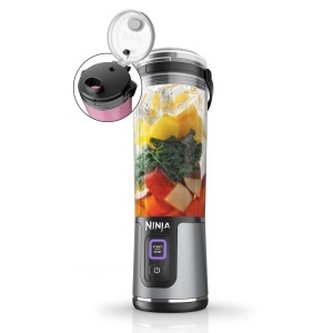Blender portabil Ninja Blast, 530ml, putere mare, negru