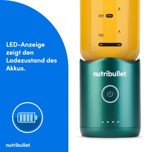 Blender portabil Nutribullet Flex 590ml, USB-C, design modern, culoare verde - Img 5
