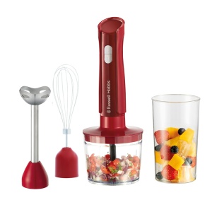 Blender Russell Hobbs Desire 3-in-1, 500W, 600ml, Rosu