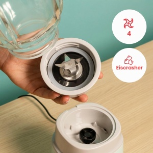 Blender Solac Pro Mixter 1000, 1000W, 1.5L, Albastru - Img 3