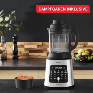 Blender Tefal PerfectMix Cook, 1400W, 10 programe, argintiunegru - Img 5