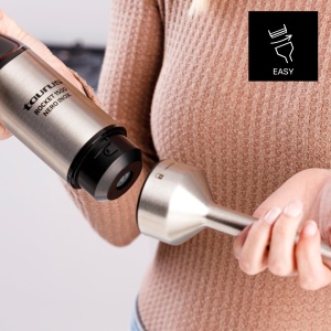 Blenderul de mana Taurus Rocket 1500 Nero Inox | 1500 W | Controlere de capacitate | Design ergonomic | Tija si lame din otel inoxidabil | Gluga de protectie impotriva stropirii | Poate fi spalat in masina de spalat vase - Img 7