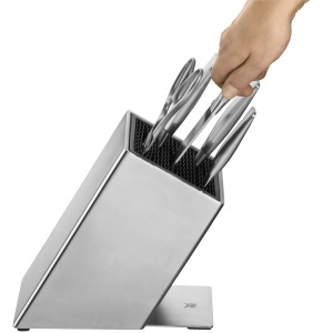 Bloc pentru depozitare cutite WMF FlexTec, 15 locuri, inox, argintiu - Img 8