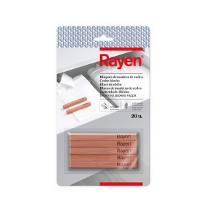 Blocuri de Zedernholz Rayen Mottenschutz 10x1x1 cm, 20 bucati