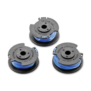 Bobine de taiere Karcher 2.444-016.0, 3 buc, compatibile cu trimmer 18V, albastru