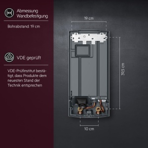 Boiler Instantaneu AEG DDLE Basis 182124 kW, 4 Simboluri Aplicatie, Montaj Flexibil - Img 6