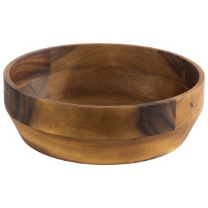 Bol din lemn de acacia APS 796, 3L, 27x27 cm, pentru snacks