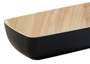 Bol din melamina APS Frida, 53 x 16,2 x 7,5 cm, culoare neagra, design elegant - Img 2