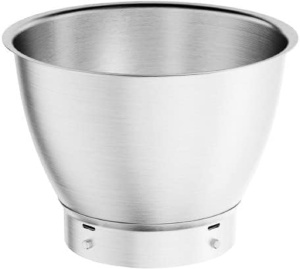 Bol din otel inoxidabil Kenwood KAB50.000BS, accesorii pentru robot de bucatarie Titanium Chef Baker si Titanium Chef Patissier XL, bol de amestecare cu capacitate de 5 litri, poate fi spalat in masina de spalat vase, otel inoxidabil - Img 1