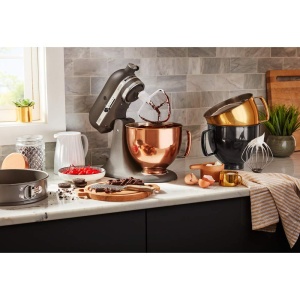 Bol din otel inoxidabil KitchenAid 5KSM5SSBRC 48L Radiant Copper cu maner ergonomic - Img 6