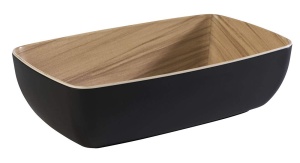 Bol Melamin APS Frida, 1.8 Litri, 26.5 x 16.2 cm, Negru
