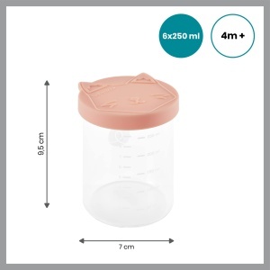 Boluri pentru bebelusi Babymoov ISY, 6x250ml, din sticla borosilicata - Img 6