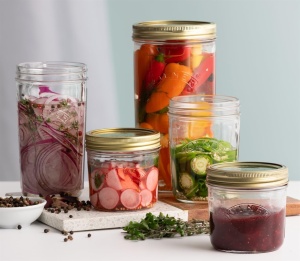 Borcan de conservare Kilner 350 ml, cu capac metalic si deschidere larga - Img 2