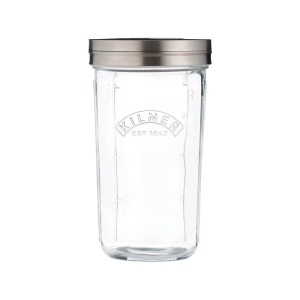 Borcan de depozitare Kilner 0,5 L cu sita integrata din otel inoxidabil