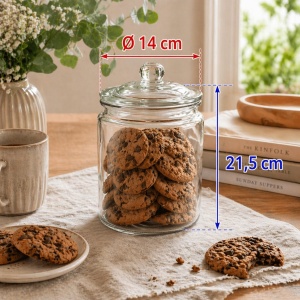 Borcan de sticla APS 82251 Classic, 2 litri, cu capac etans - Img 5