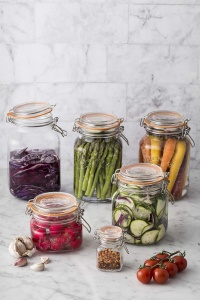 Borcan de sticla Kilner cu capac, 1 L, design patrat, etans - Img 7