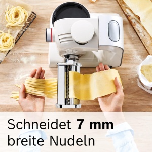 Bosch Paste Roller Tagliatelle MUZ5NV2, Paste Roller pentru Tagliatelle de casa 7mm, Otel inoxidabil, potrivite pentru Seria 4 si Seria 2 - Img 2