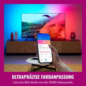 Boxa HDMI WiZ cu iluminare TV - Sincronizare in timp real, RGBIC, 75-85 - Img 3