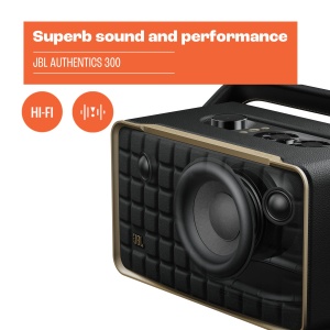 Boxa portabila JBL Authentics 300, Bluetooth, design retro, negru - Img 7