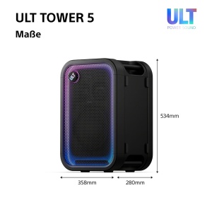 Boxa portabila Sony ULT TOWER 5, 300W, Bluetooth, cu lumini LED - Img 13