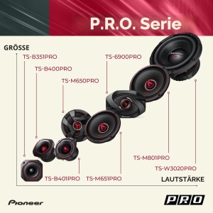 Boxe auto Pioneer TS-M801PRO, 20.3 cm, 700 W, negru - Img 6