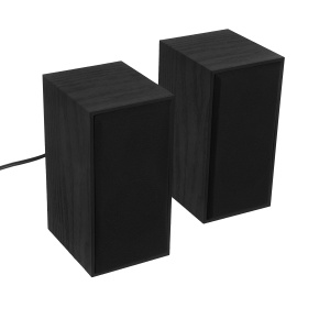 Boxe Tellur Basic 2.0, 6 W, USB, Design din lemn, Negru - Img 3