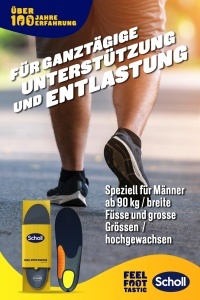 Branturi barbati Scholl Heavy Duty, marime 40-46.5, suport arcada, amortizare socuri - Img 2