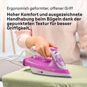 Braun FreeStyle 3 FI3124 PU fier de calcat cu abur cu tehnologie FreeGlide 3D talpa SuperCeramic Ultimate FastClean oprire automata abur vertical viol - Img 5