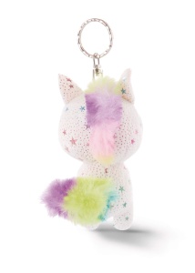 Breloc NICI Glubschis Einhorn Uberto 9cm Plus Alb cu Stele Stralucitoare - Img 2