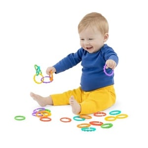 Bright Starts, Oball, Maille de lant pentru carucior, O multime de verigi, Indoit, Usor de atasat, Usor de fixat, Usor de curatat, Perfect pentru deplasare - Img 11