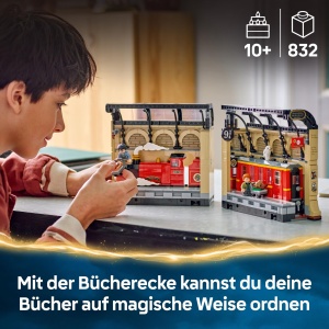 Bucatareasa LEGO Harry Potter Hogwarts Express - Set cu 832 piese, 4 figurine - Img 2