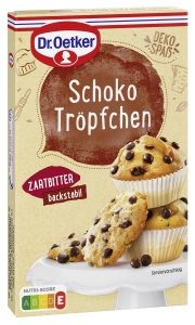 Bucatele de ciocolata Dr. Oetker Schoko Tropfen, 75 g, vegane, cu 50 cacao
