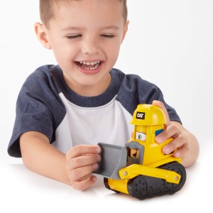 Buldozer Caterpillar 82447A, 18 cm, cu sunete si expresii animate - Img 5