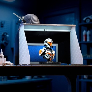 Cabina de vopsire VEVOR AH-311, 9.2 mmin, 3 LED-uri, design portabil - Img 8