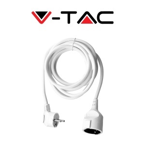 Cablu de prelungire V-TAC Schuko 5 metri, 3680W, culoare alba - Img 12