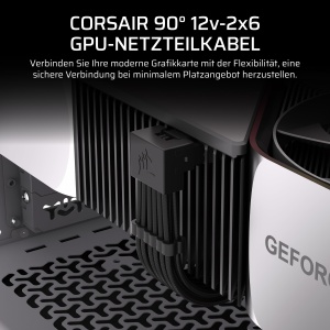 Cablu GPU Corsair 90 12V-2x6 pentru NVIDIA GeForce RTX, Ultra-Flexibil, 600W - Img 2