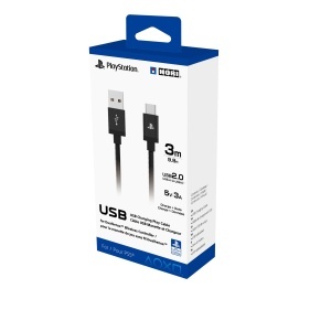 Cablu USB HORI pentru PlayStation 5 3m USB-C la USB-A incarcare si transfer date