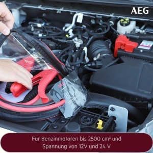 Cabluri de pornire auto AEG Alu-Tec 1224V 2x3m cu tehnologie cupru-aluminiu - Img 7