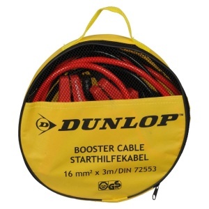 Cabluri de pornire auto Dunlop 16 mm x 3 m cu suport si cleme crocodil - Img 2