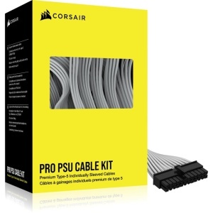 Cabluri PSU Corsair Premium Tip-5 Pro Kit - Alb, 600W PCIe Gen 5